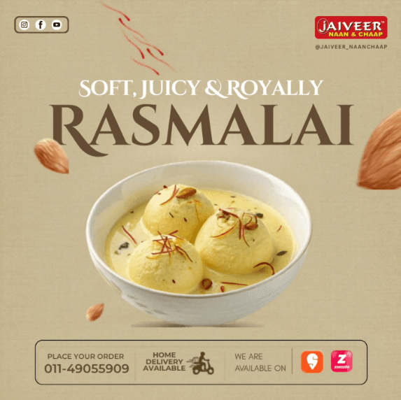 Delicious Rasmalai dessert